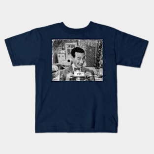 Pee Wee Herman Mode Black white Kids T-Shirt